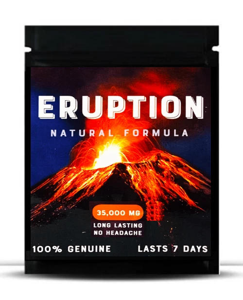 Eruption Enhancement Male Enhancement 35000mg 10 Pills Pouch Fast Free Shipping