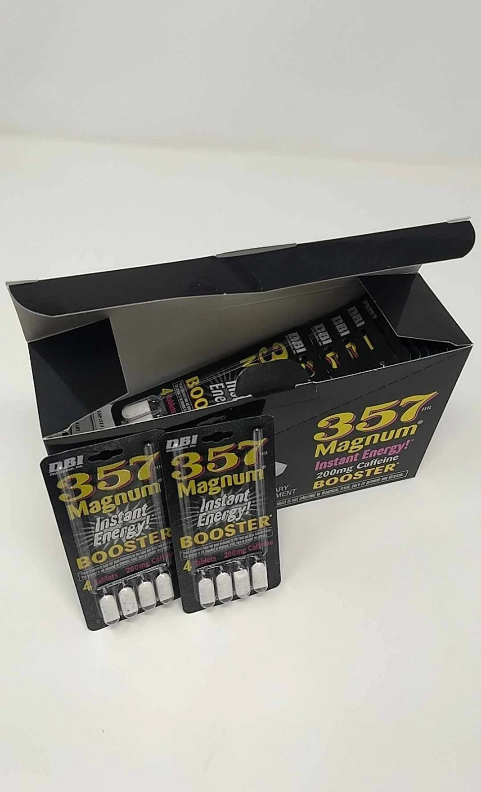 357 Magnum Caffeine Instant Energy 5 Packs 20 Tablets Wholesale