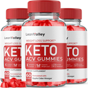 3 Packs - Lean Valley Keto ACV Gummies - Vegan, Weight Loss Supplement -180 Gums