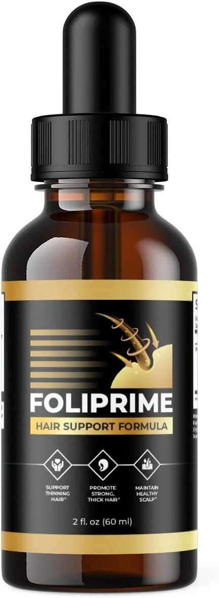 (1 Pack) Foliprime Healthy Hair Support Drops - Safe for All Hair Types (2fl.oz)