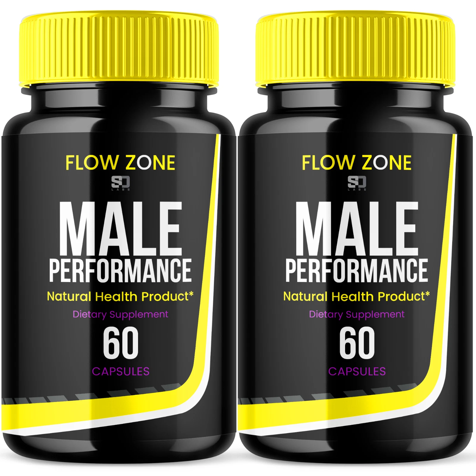 Flow Zone Male Pills - Boost Vitality and Support Stamina (2 Pack)