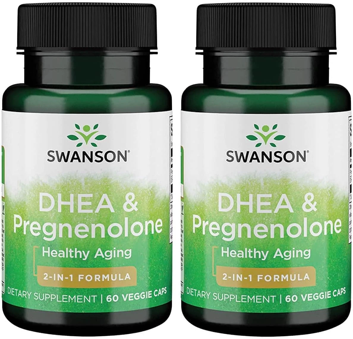 Dhea and Pregnenolone Complex 60 Veg Capsules (2 Pack)