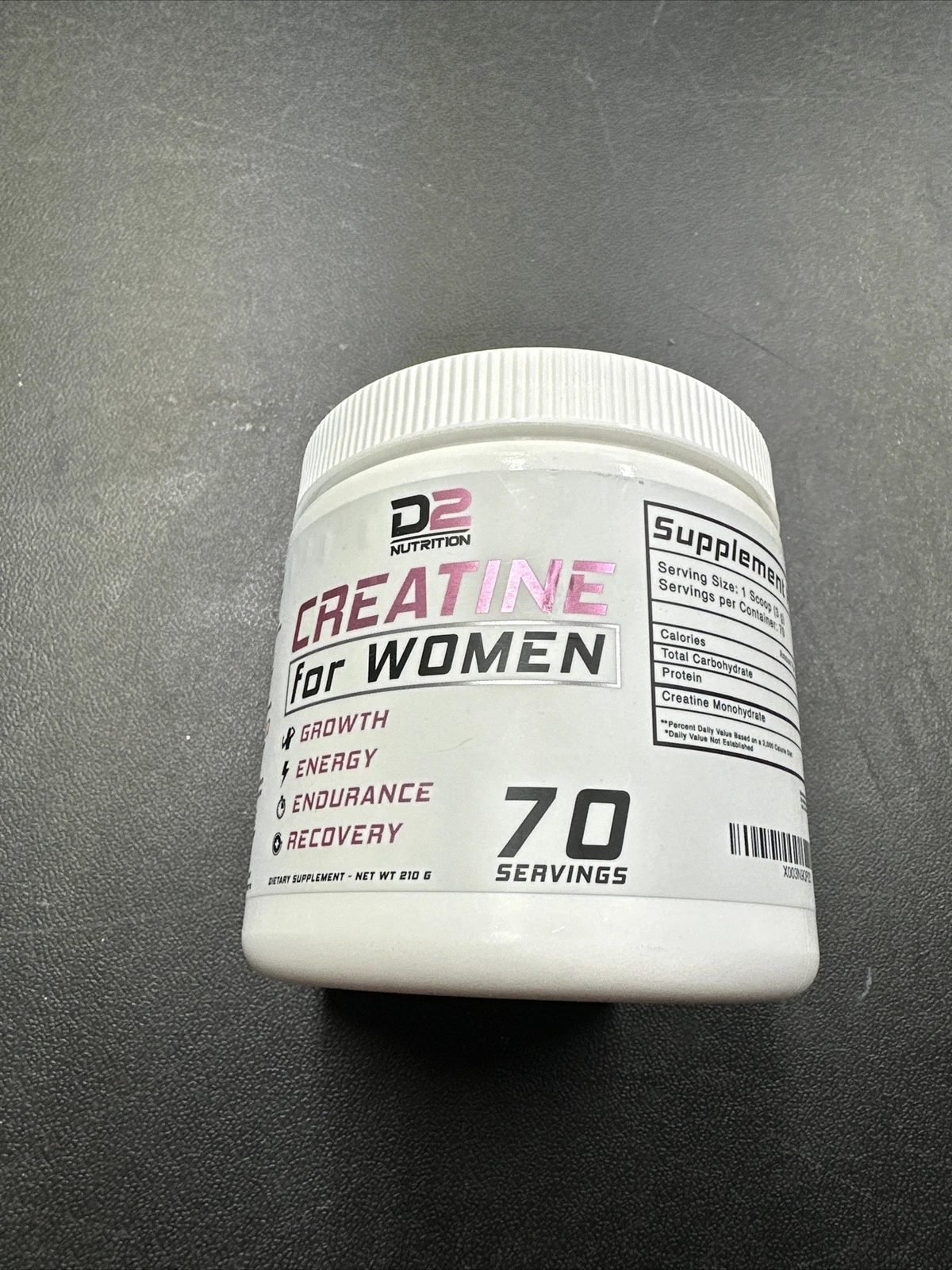 D2 Nutrition Creatine for Women, 70 Servings