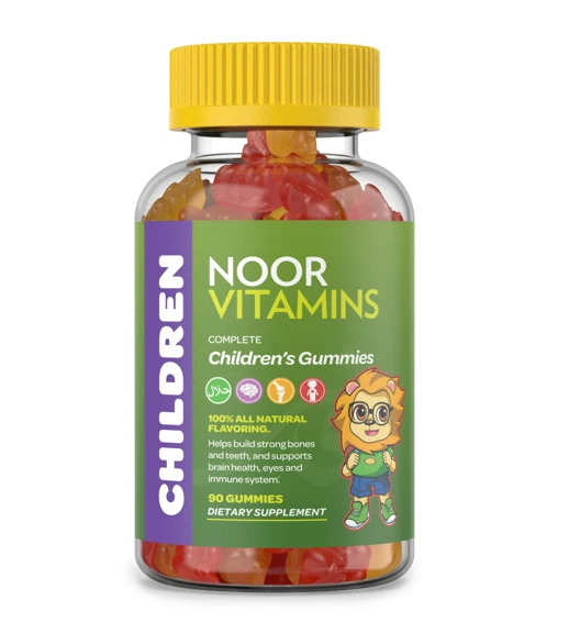 NoorVitamins Kids Formula Daily Gummy Multivitamin: Vitamin C- D3- and Zinc for