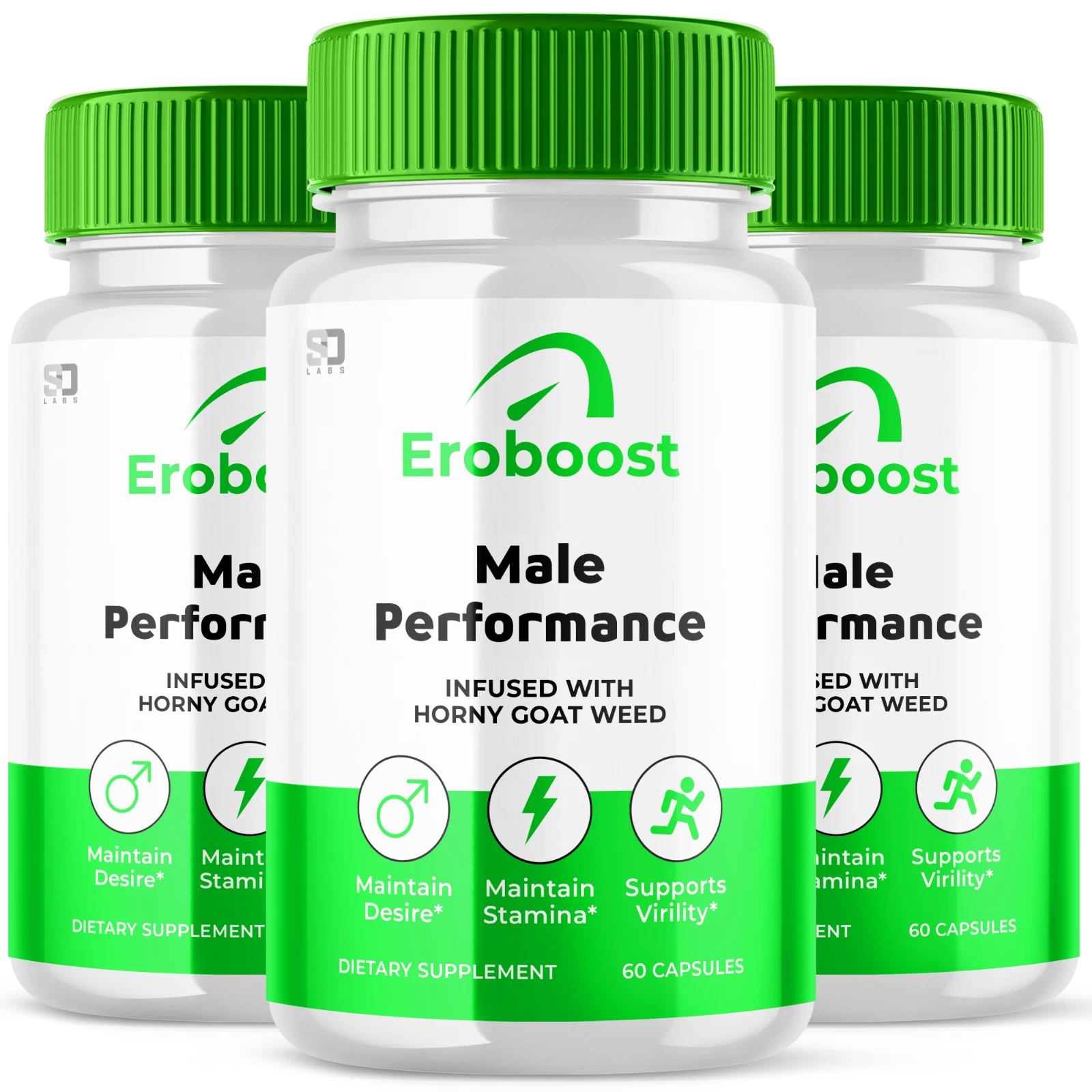 (3 Pack) Eroboost Men Pills, Maximize Energy, Vitality & Stamina 180 Capsules