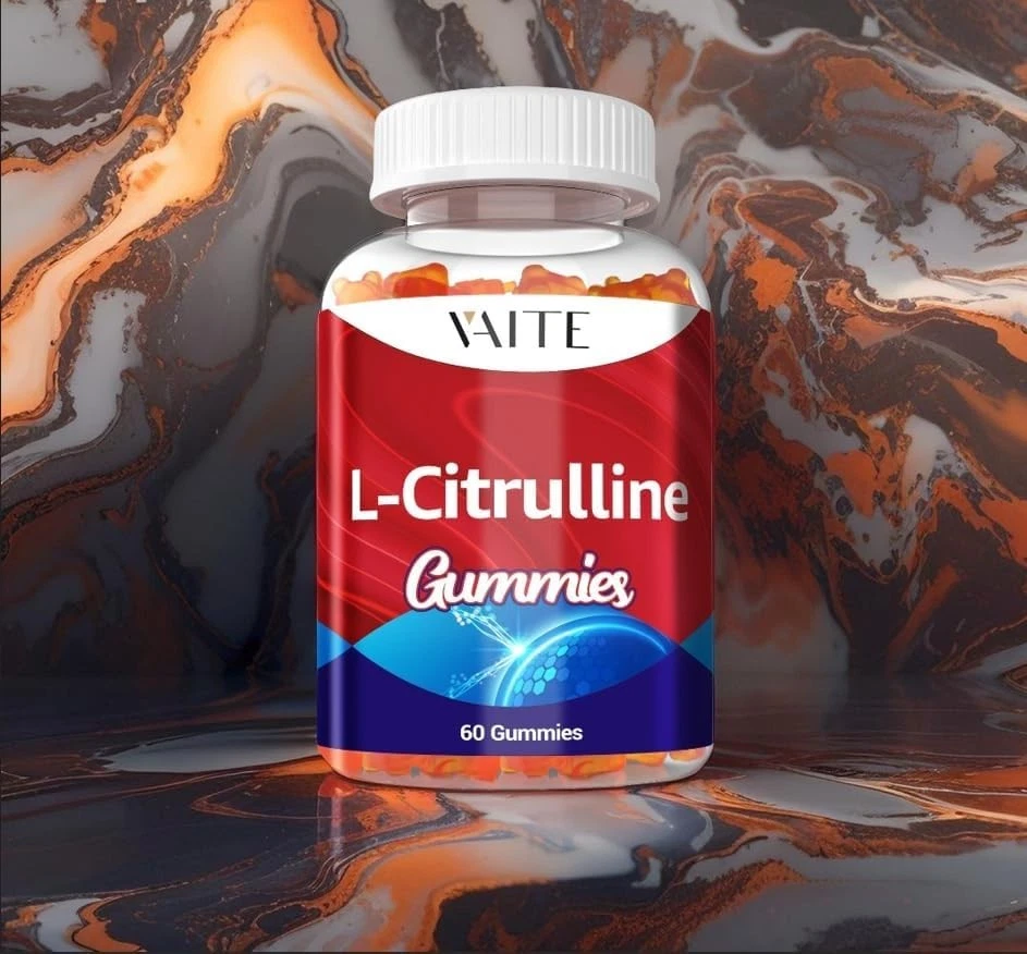 VAITE L-Citrulline Gummies with Calcium for Men – 1600mg Formula, Supports Fl...