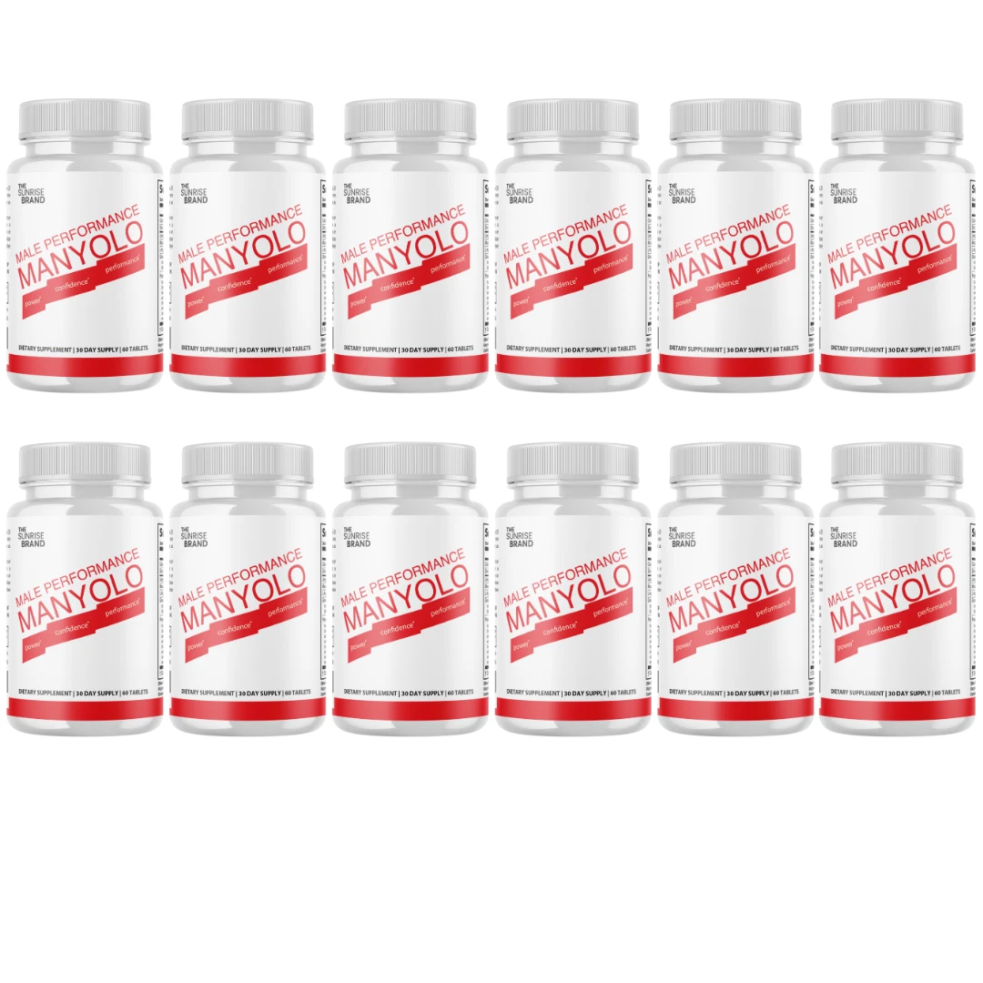 Manyolo - Male Performance Supplement, Men Vitality Support - 12 Bottles