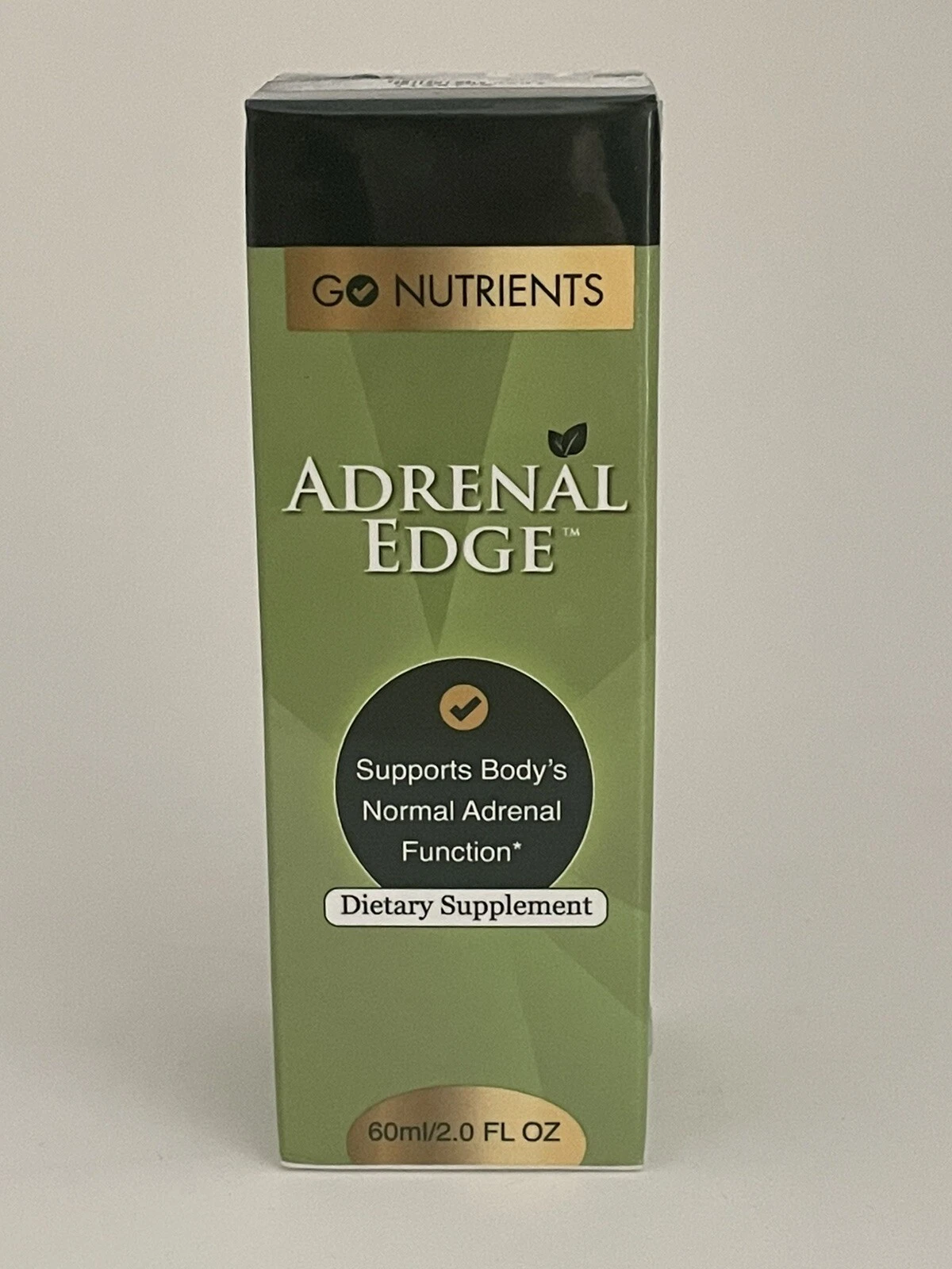 Adrenal Edge Support Supplement & Cortisol Manager Go Nutrients Fatigue 4/27