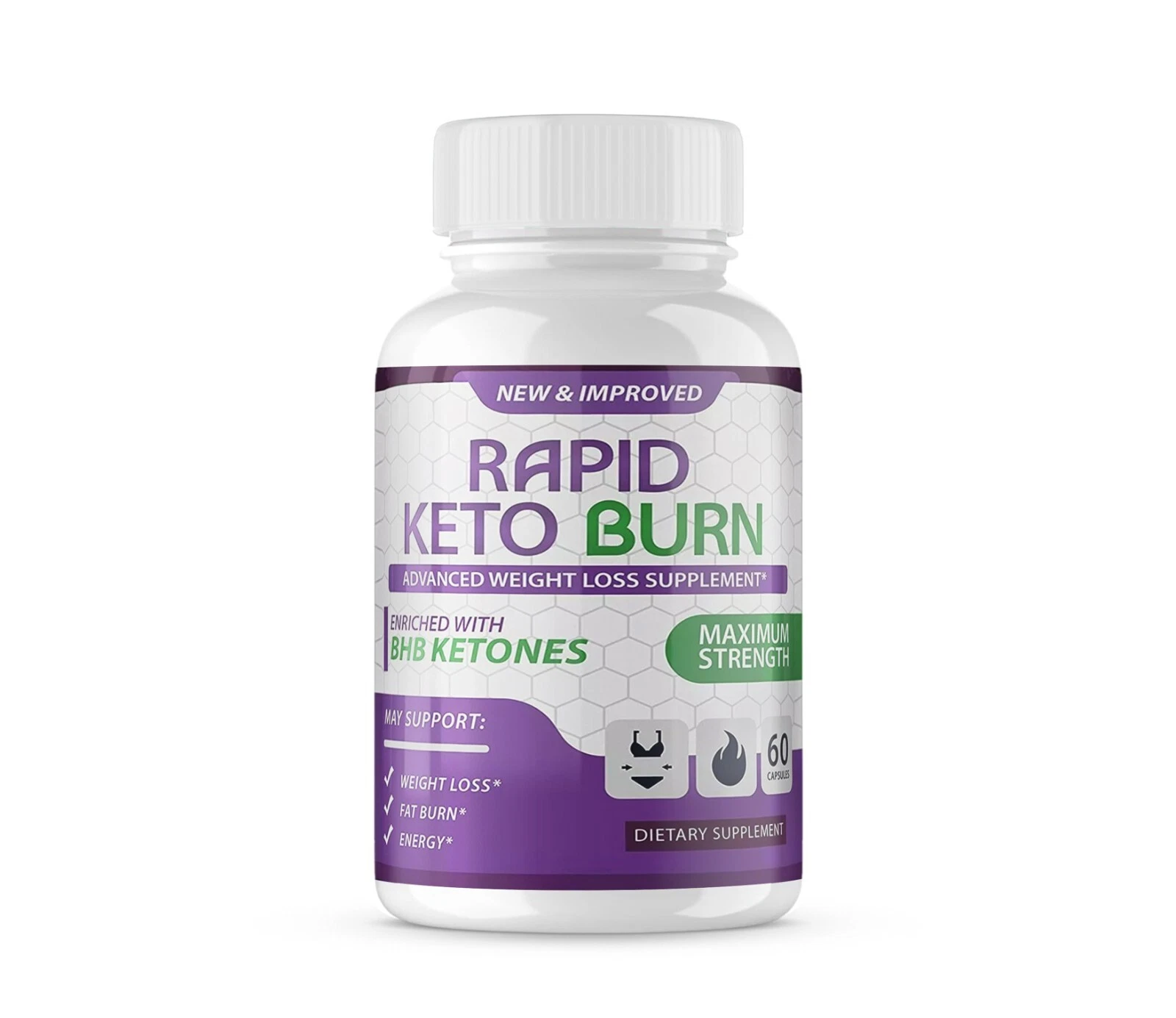 Rapid Keto Burn Advance Weight Loss Management Dietary Supplement (60 Capsules)