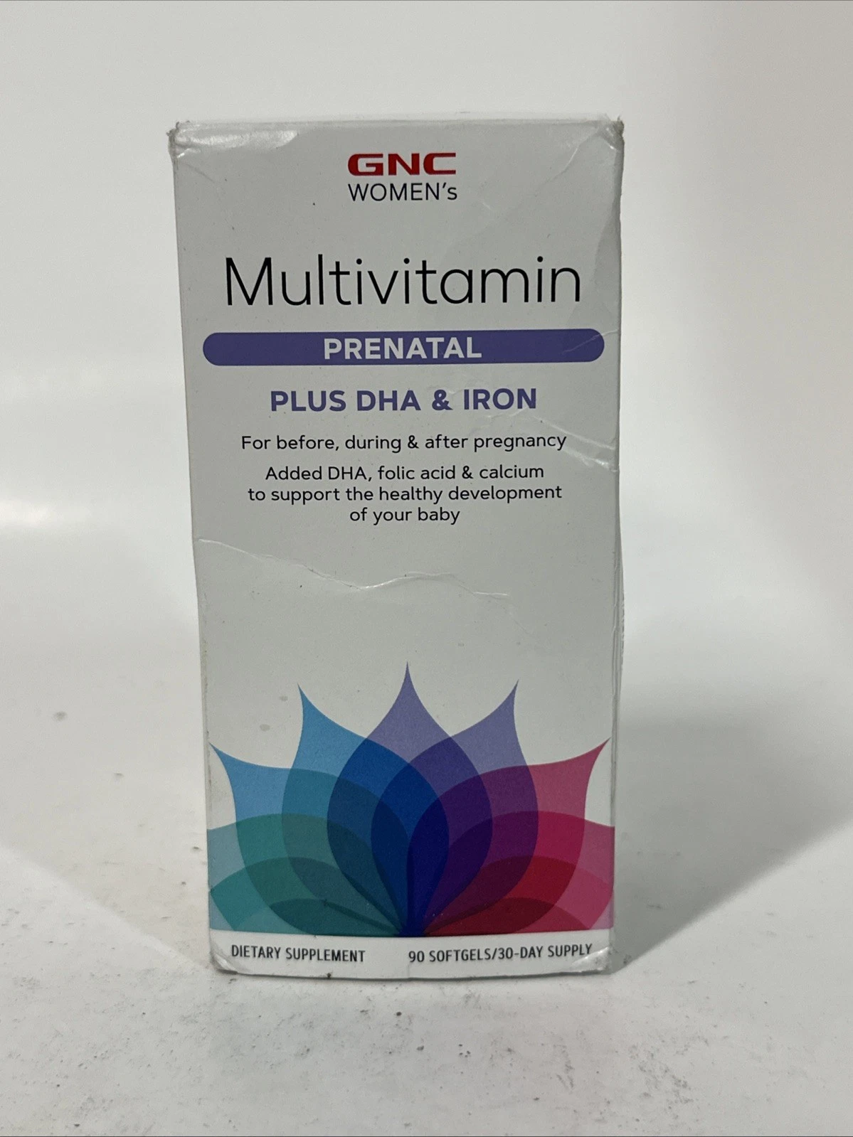 GNC Women's Multivitamin Prenatal Formula DHA & Iron 90 Count Soft Gels 11/25