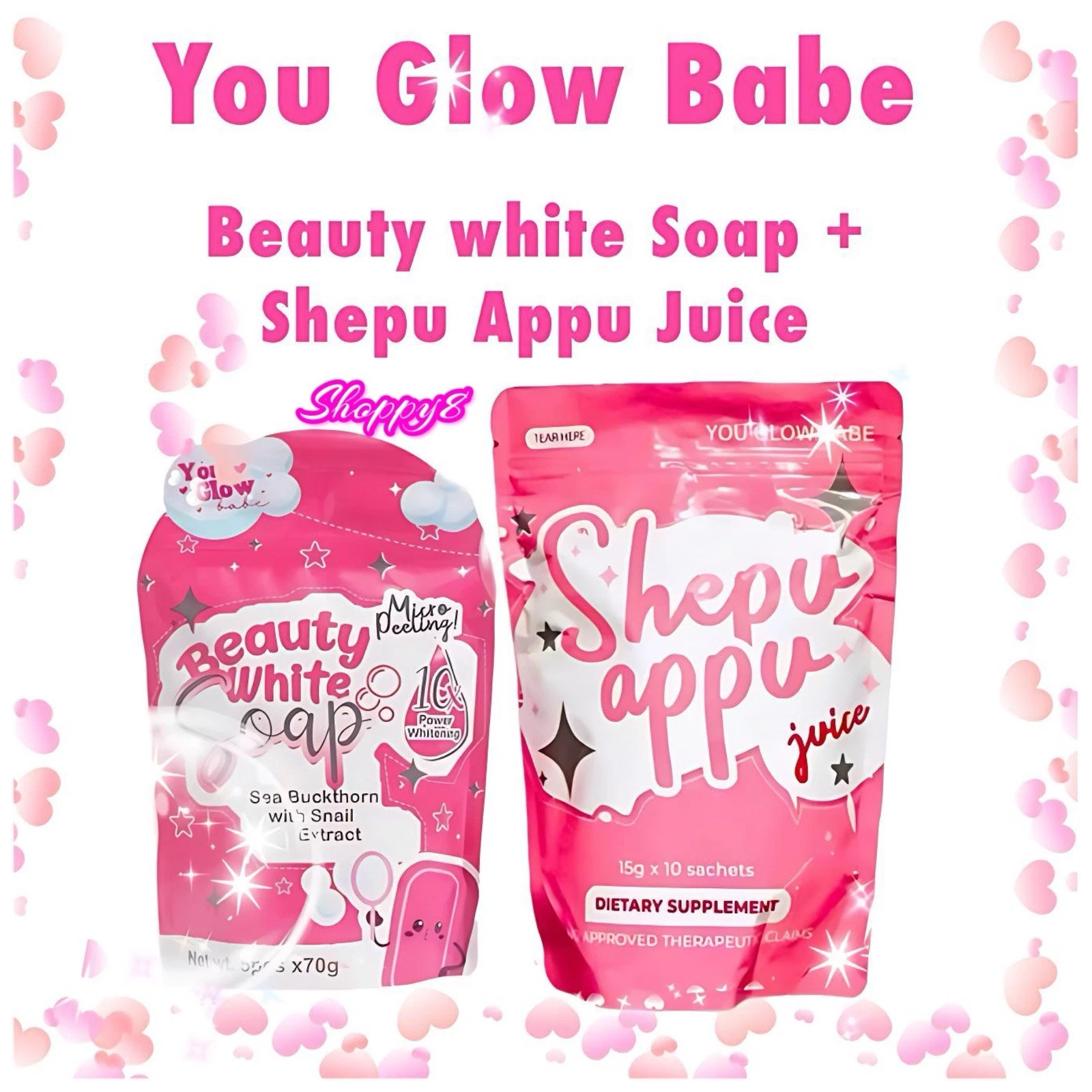 You Glow Babe Beauty White Soap + Shepu Appu Juice