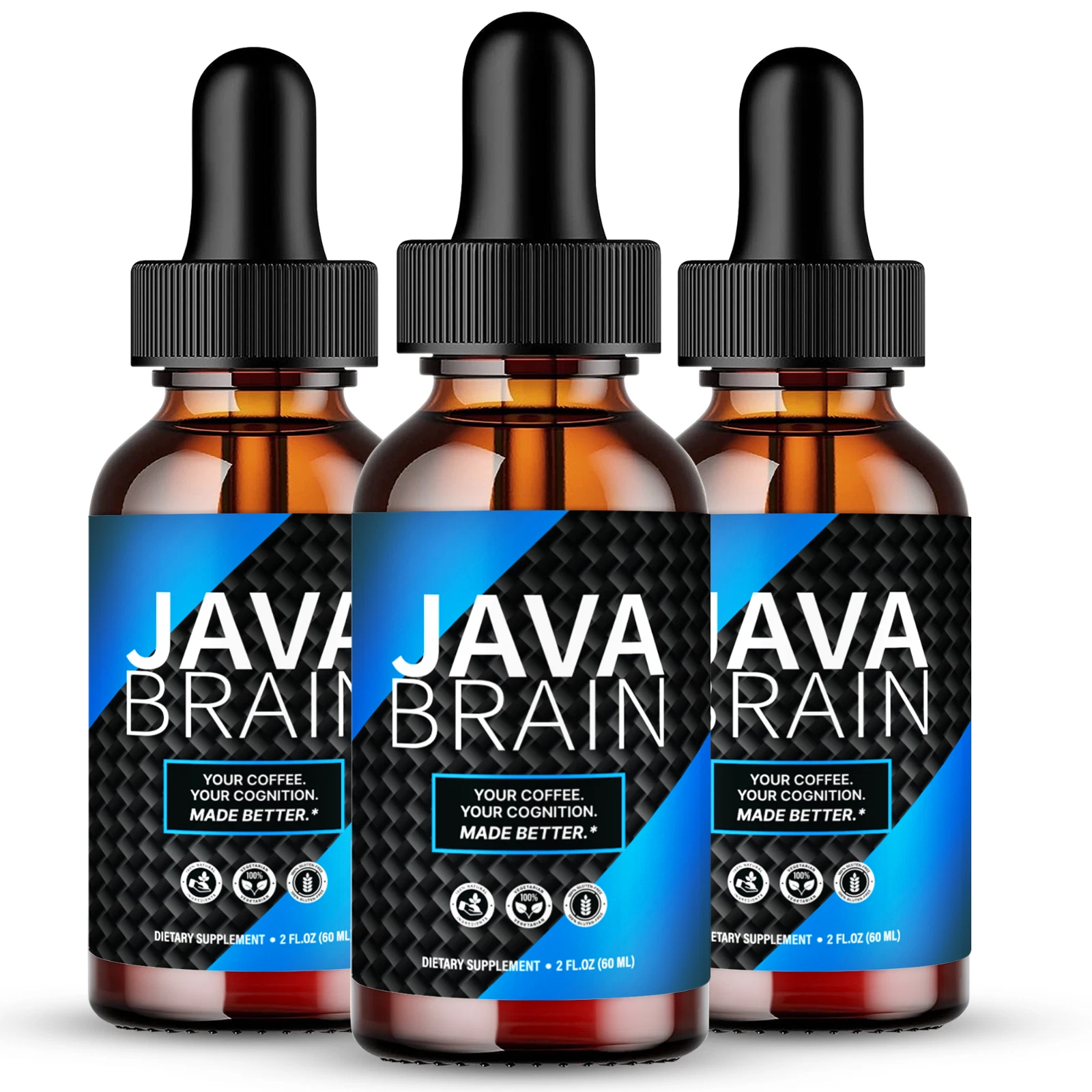 (3 Pack) Java Brain Drops, JavaBrain for Brain Health Support Droppers