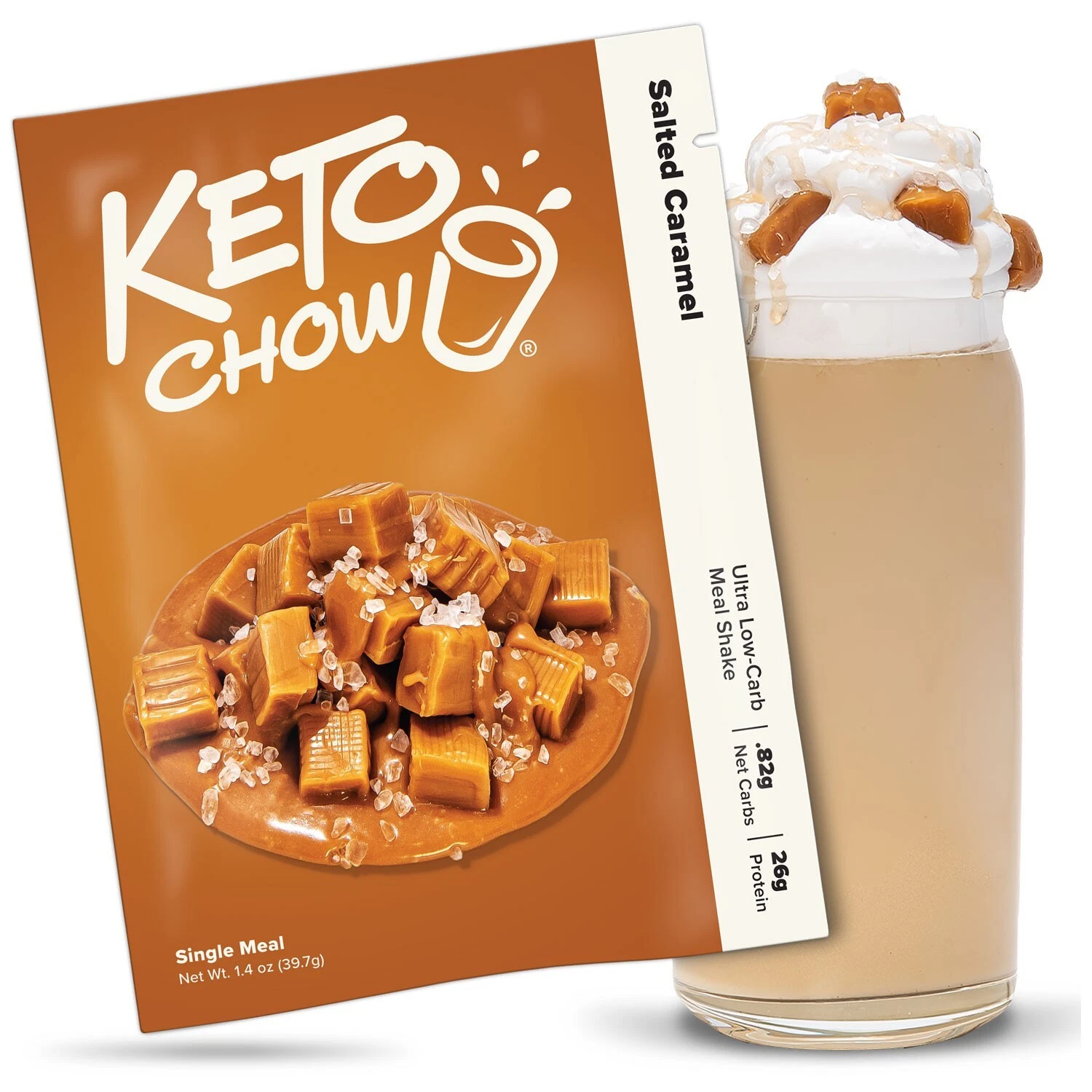 Keto Chow Salted Caramel Ultra Low-Carb Meal Shake