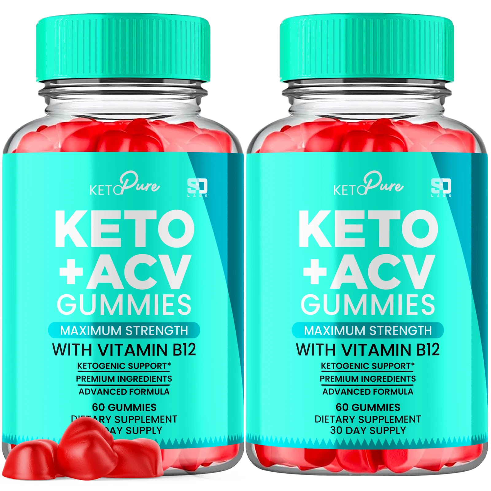 (2 Pack) Keto Pure ACV Gummies - Supports Weight Management & Healthy Body