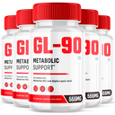 (5 Pack) GL-90, GL90 Blood Sugar & Metabolic Support Capsules (300 Capsules)
