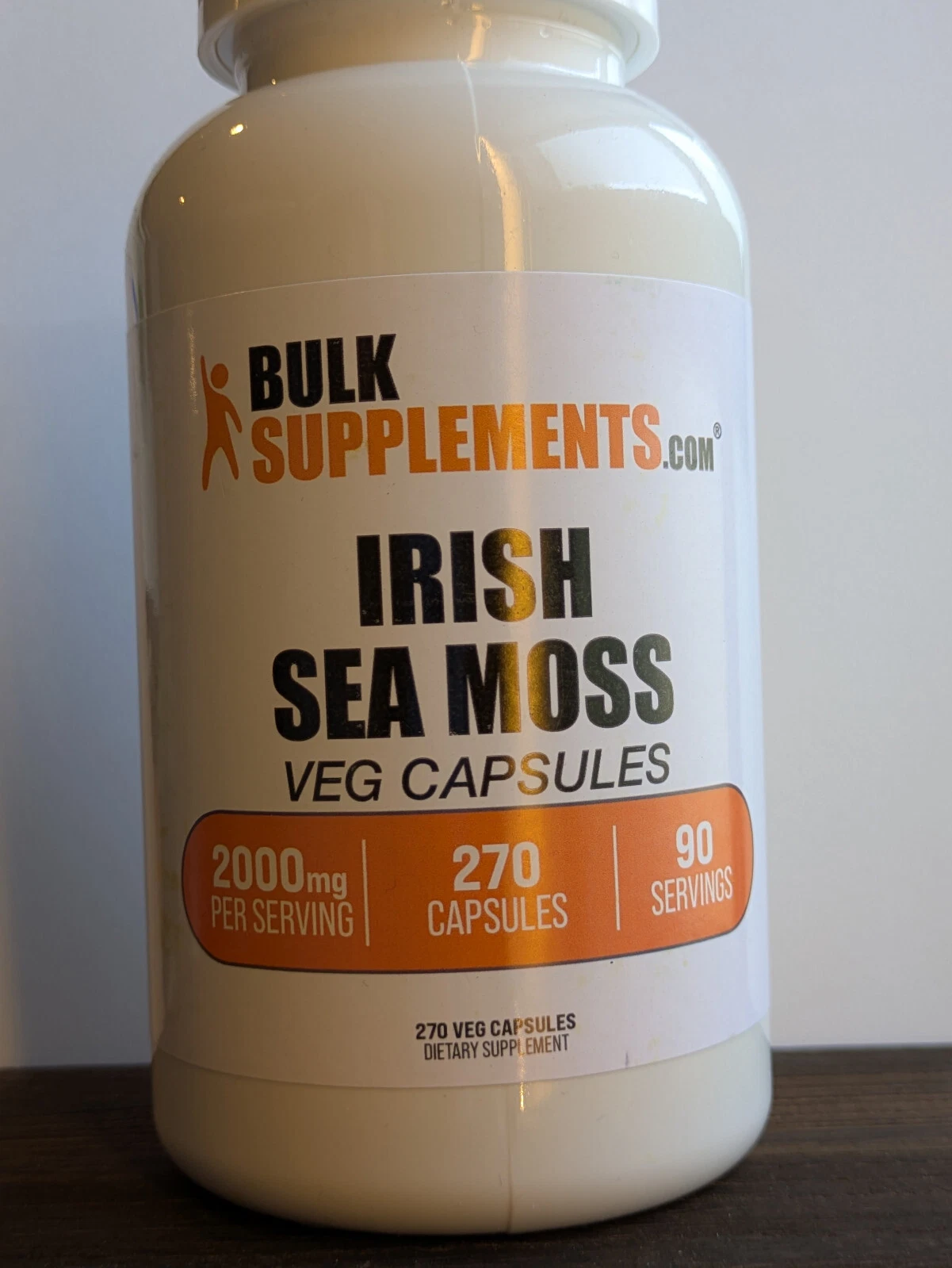 BulkSupplements.com Irish Sea Moss Capsules - Sea Moss Supplement 2000mg 270 cap