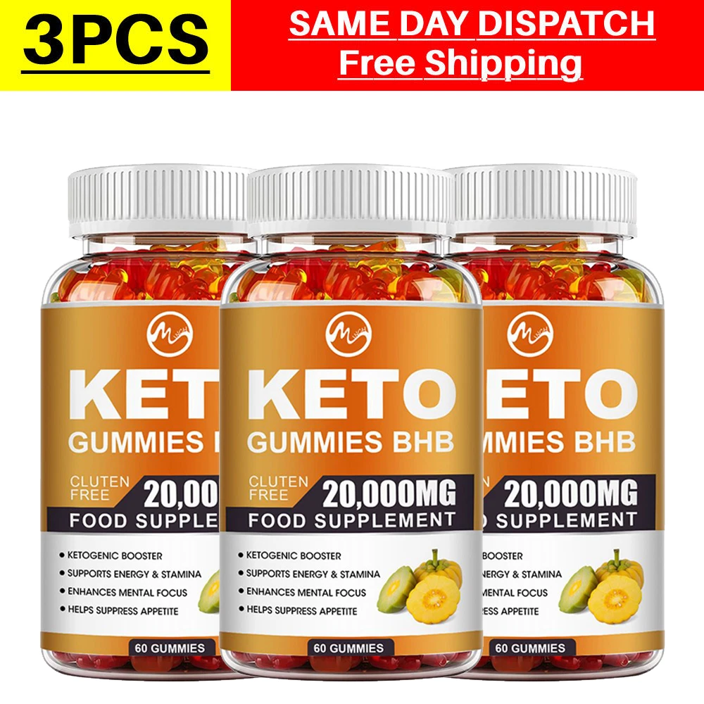 Keto ACV Gummies - 20000MG BHB Weight Loss Fat Burner Appetite Suppressant