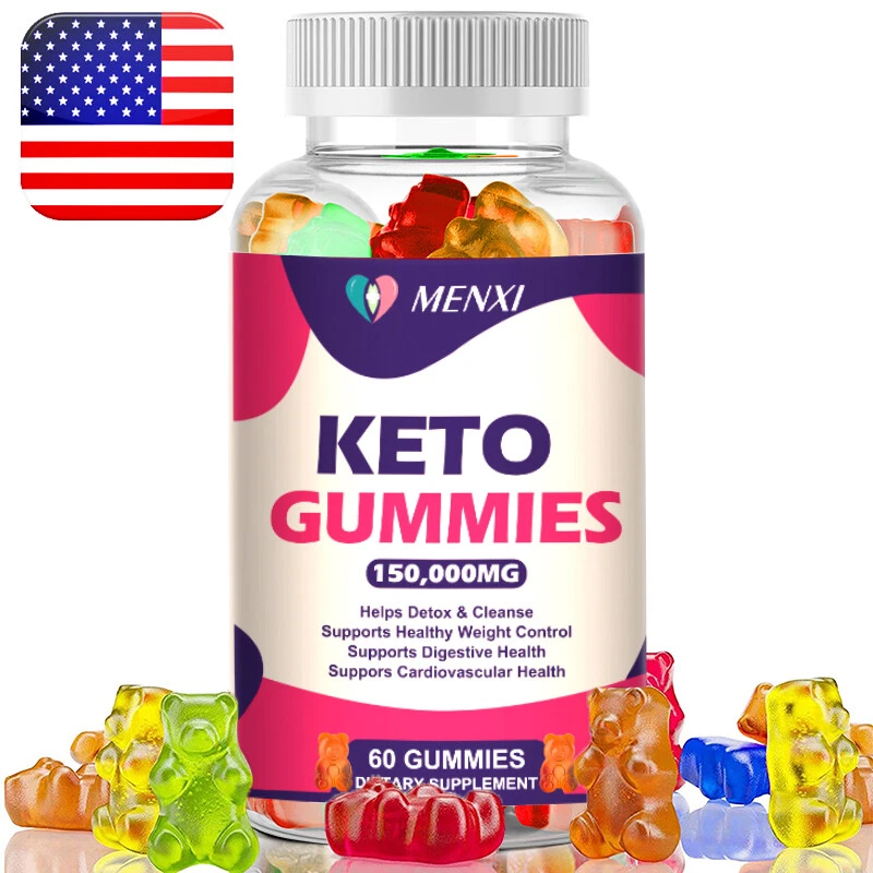 Keto ACV BHB Gummies For Fat Burn Weight Loss Detox Keto Diet Pills 60 Gummy
