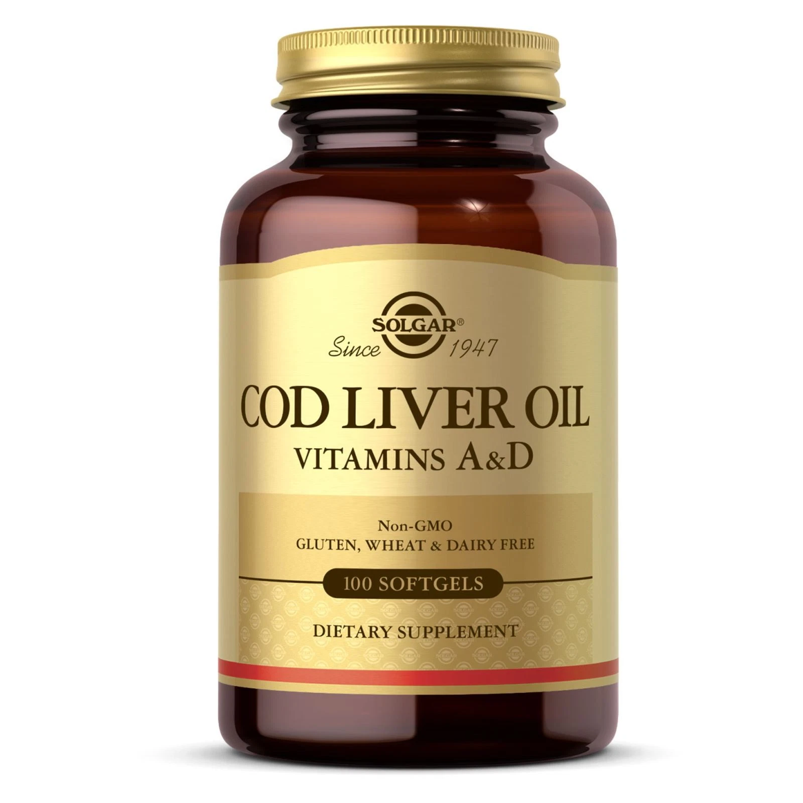 Solgar Cod Liver Oil Vitamin A & D 100 Softgels