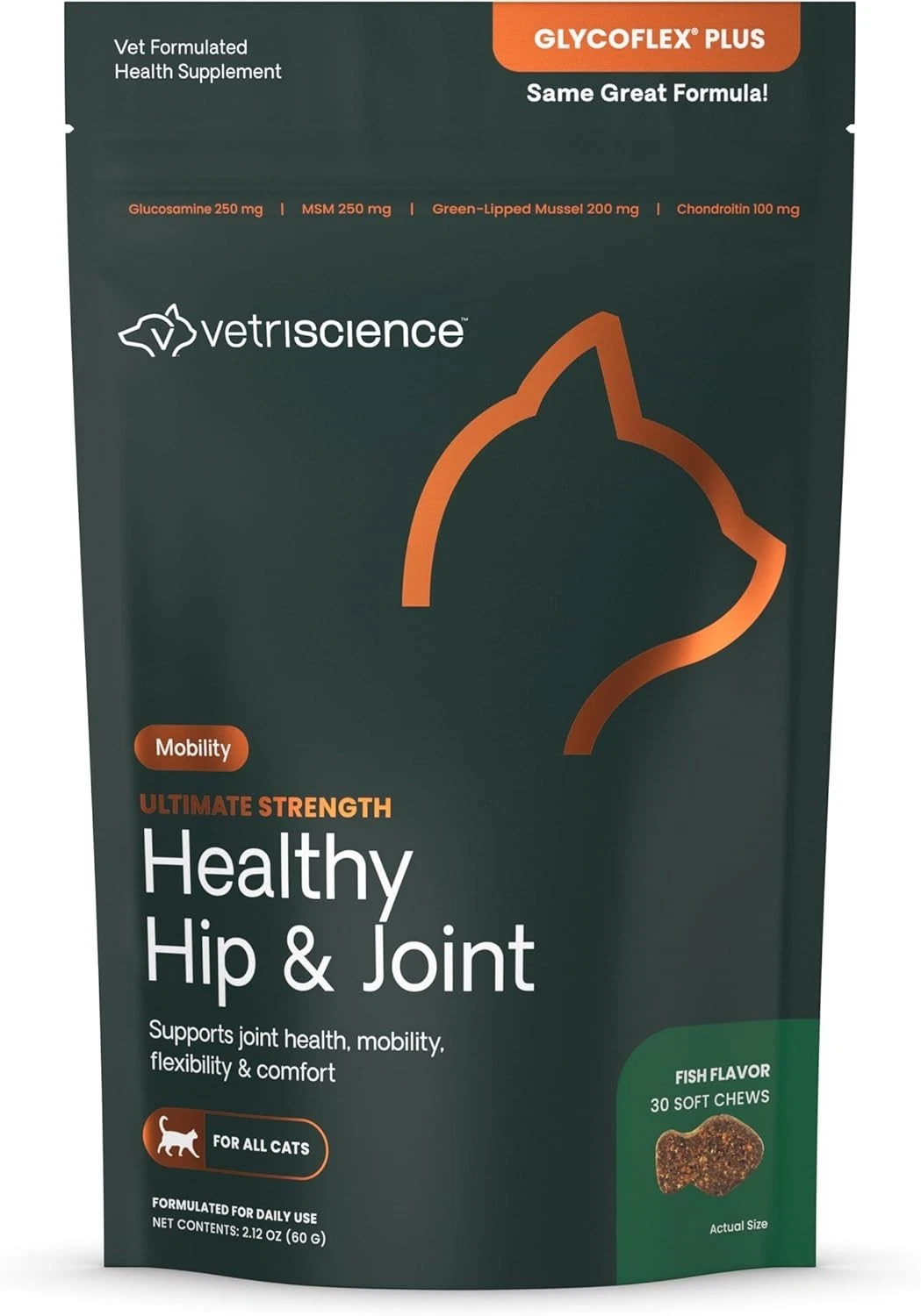 Glycoflex Plus, Clinically Proven Joint Support Cat Supplements - Joint Health S