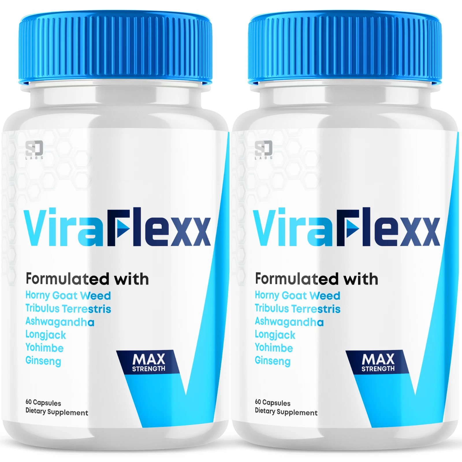 (2 Pack) Viraflexx Men Boosting Pills - Enhances Male Performance (120 Capsules)