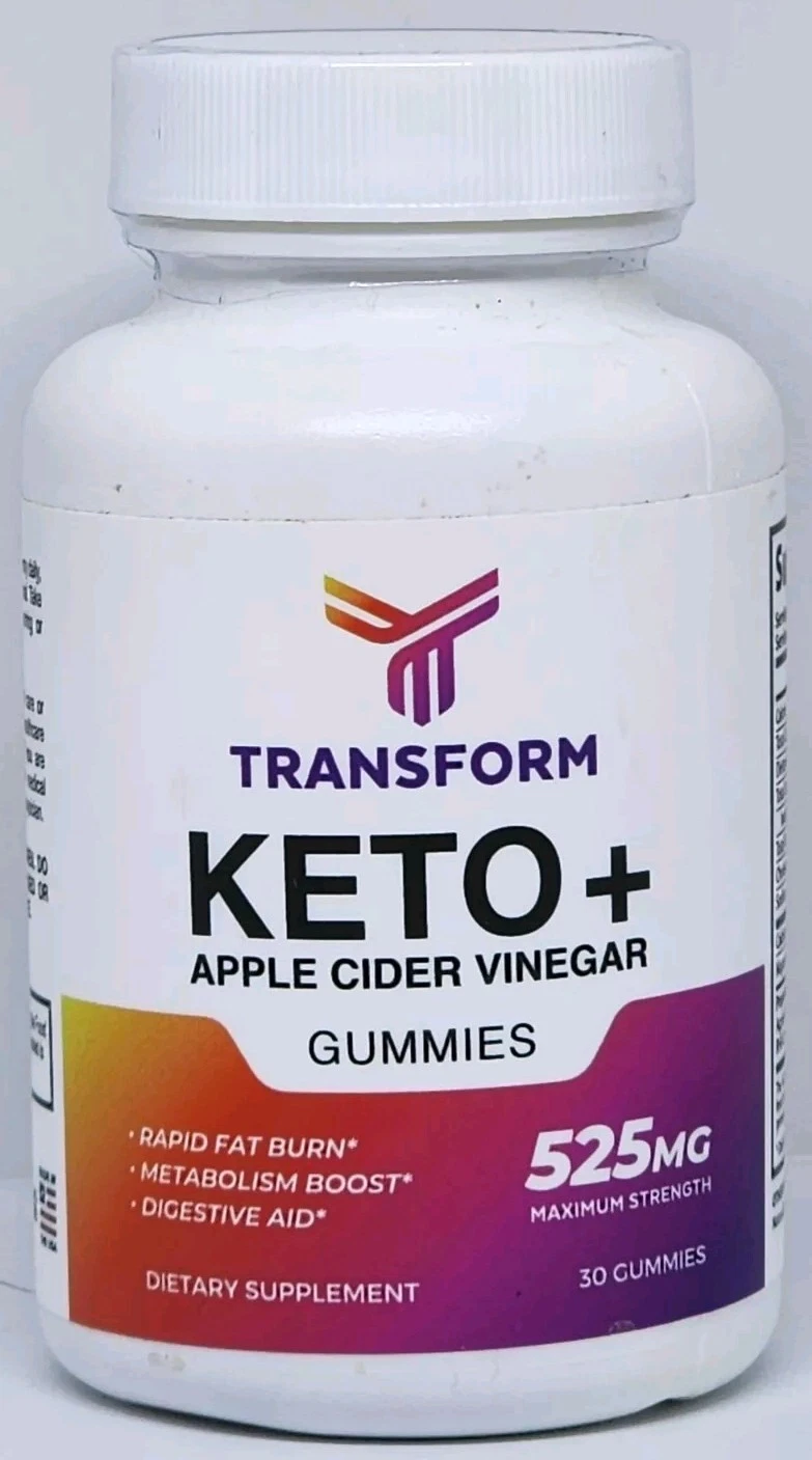 Transform Keto + ACV Gummies 525 MG Maximum Strength 30 Gummies New Exp. 05/2025