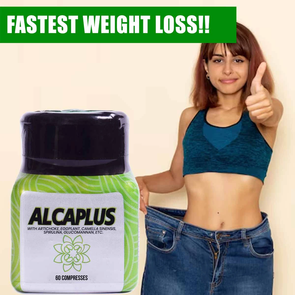 Alcaplus Weight Loss Metabolism Boost Fat Reduction Slim Tummy Natural Supplemen