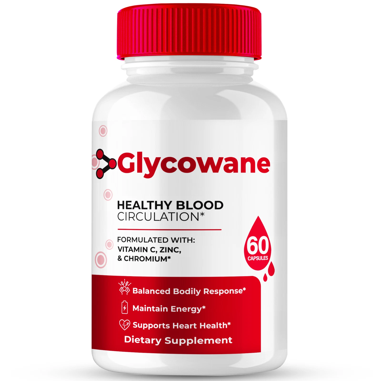 Glycowane Capsules, Blood Health Support Formula for Balanced Levels 60ct