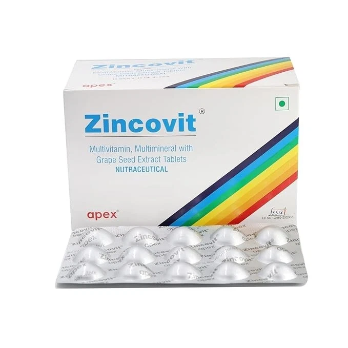 Zincovit Multivitamin Multimineral with Grape seed (60 tabs) (FREE SHIPPING)