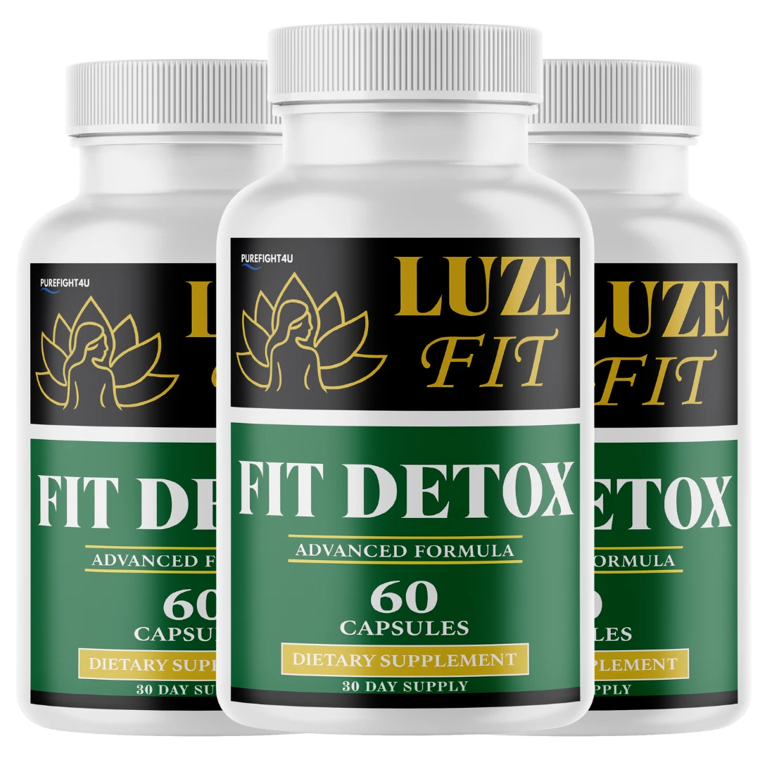 Luze Fit Detox Formula for Weight Loss Supplement - 3 Bottles 180 Capsules