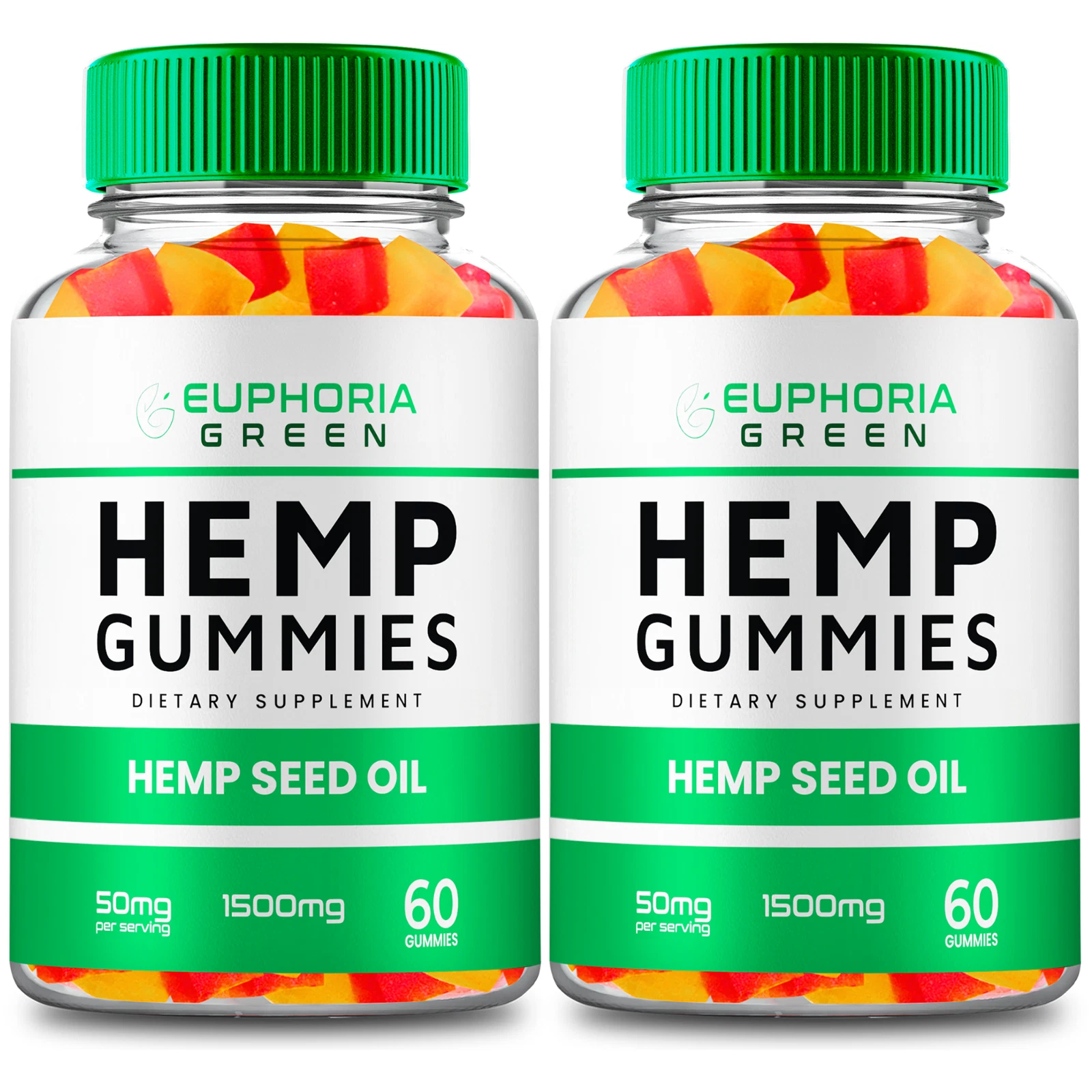 (2 Pack) Euphoria Gummies Extra Strength Health & Wellness Support (120 Gummies)