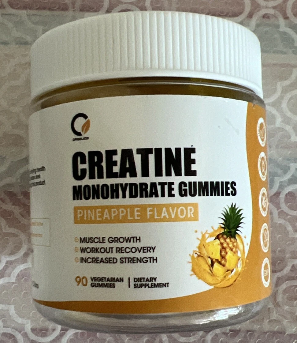Orgeuos - Creatine Monohydrate Pineapple - 90 Veg Gummies Exp 01/26