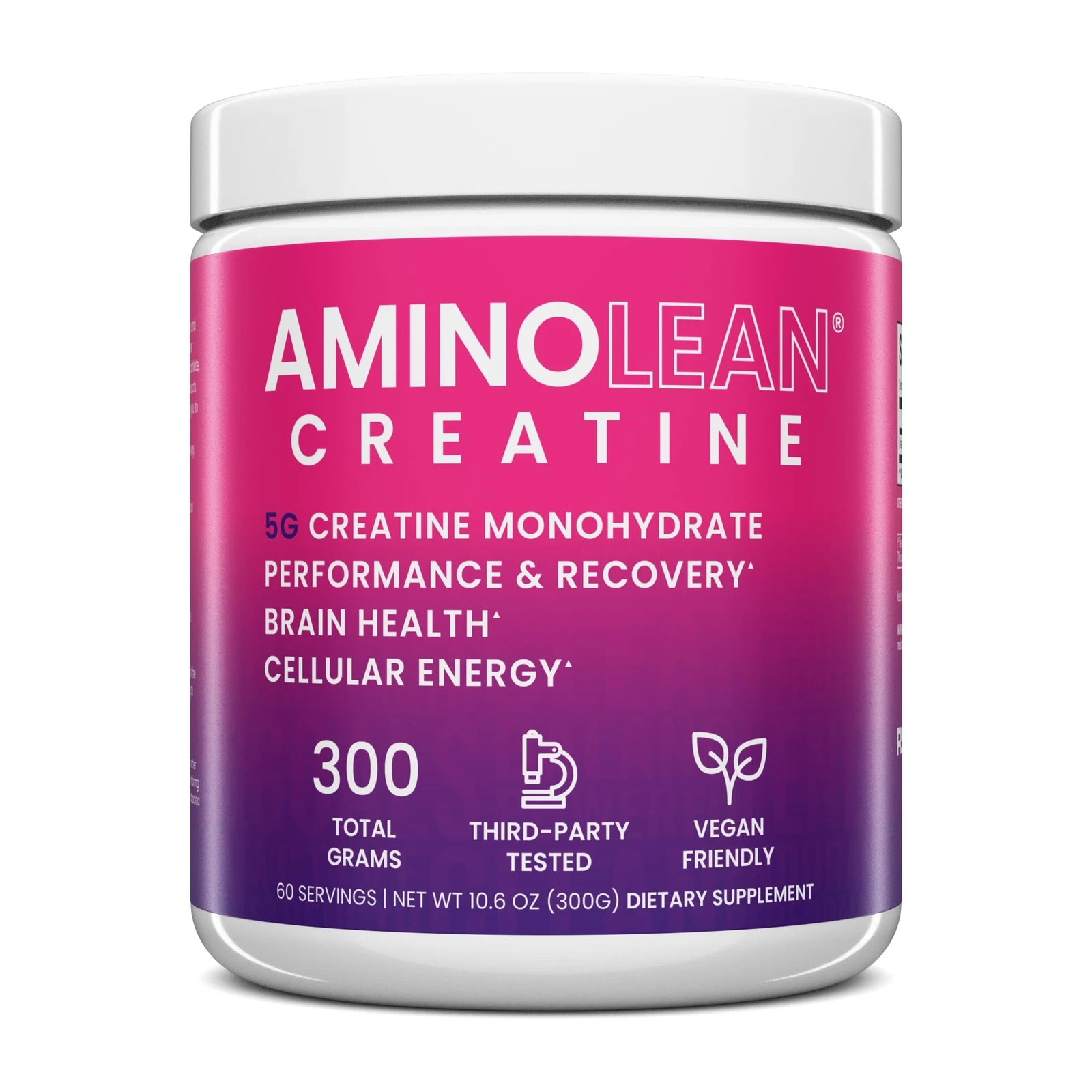 AminoLean Creatine for Women Pure Micronized Creatine Monohydrate Powder Supp...