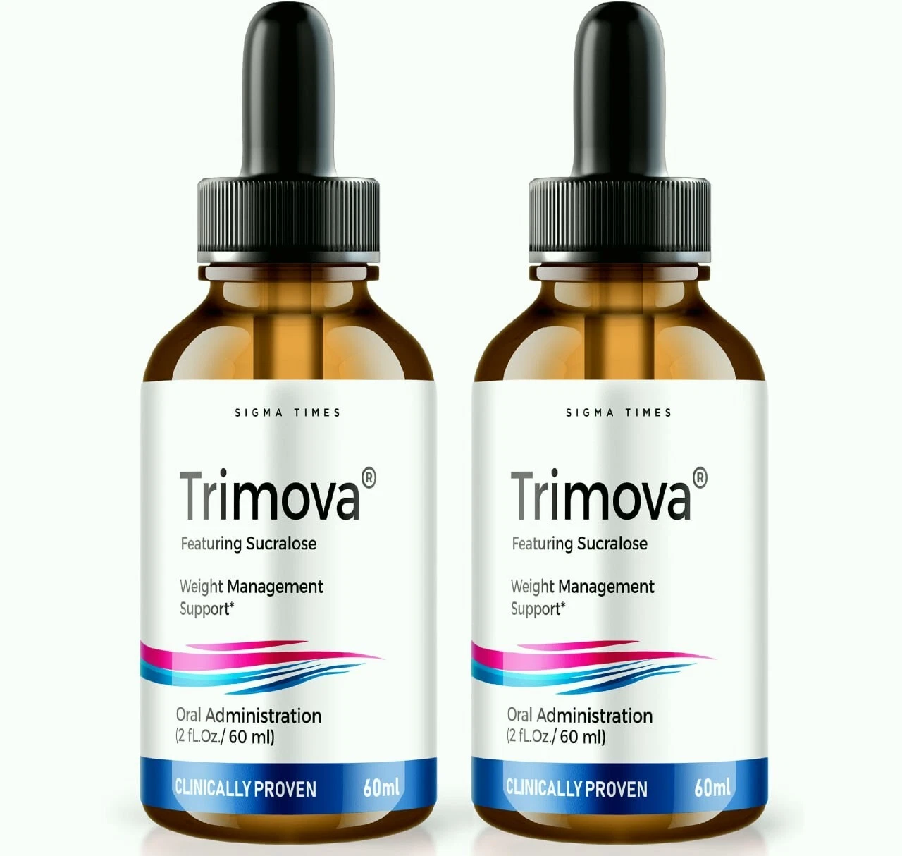 (2 Pack) Trimova Weight Loss Drops for Burning Excess Fat & Boosting Energy