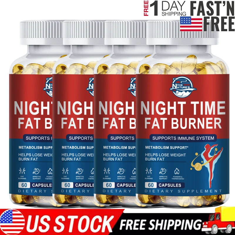 Night Time Fat Burner Supplement for Fat Burn Weight Loss Appetite Suppressant