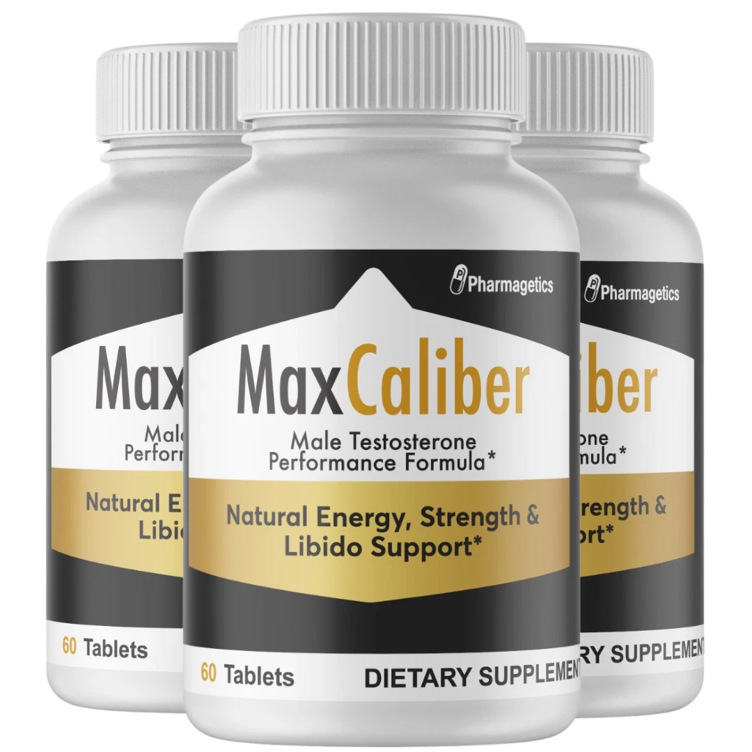 Max Caliber Supplement Male Performance Booster Pills For Men 3 Pack 180 Tablets