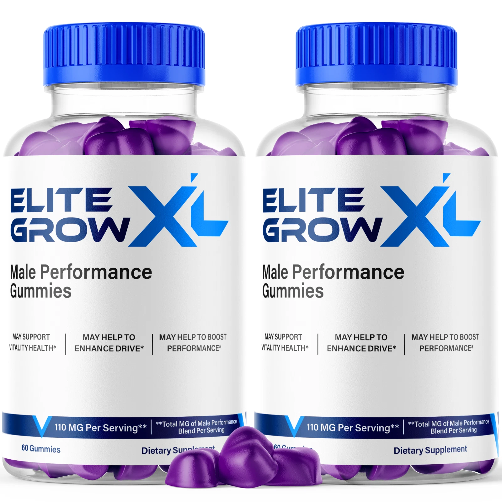 Elite Grow XL Advanced Male Performance Formula Vitamin Supplement 120 Gummies