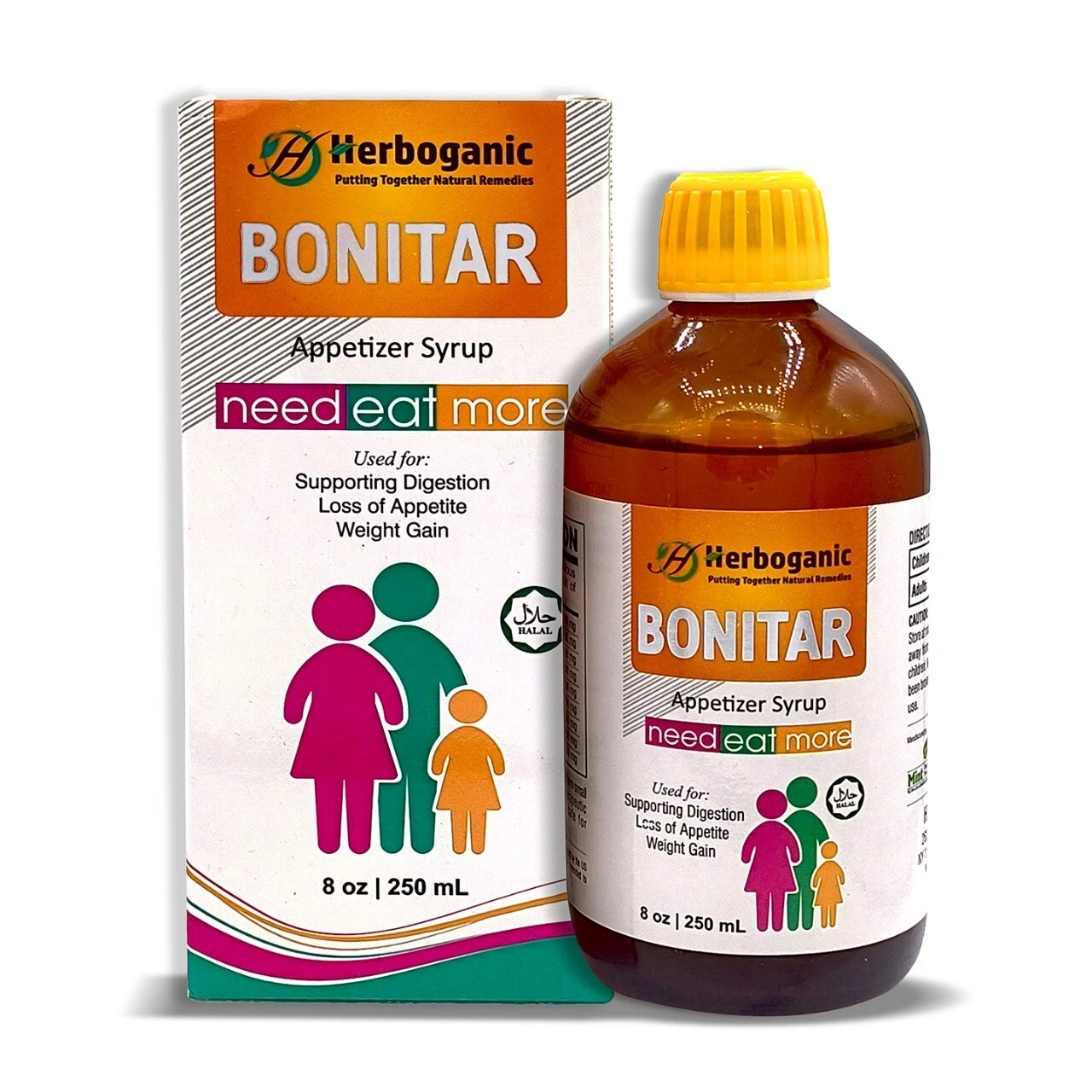 Bonitar Herbal Appetite Booster Syrup 8oz | Weight Gain & Digestion Support