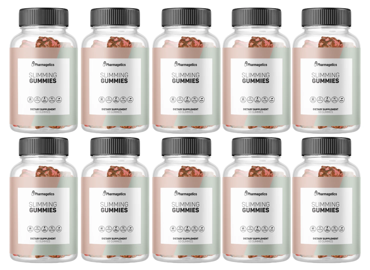 Slimming Gummies Weight Loss Support 10 Bottles 600 Gummies