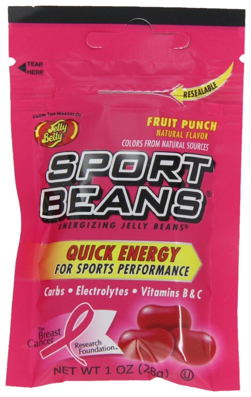 Jelly Belly Candy ~ FRUIT PUNCH SPORT BEANS ~ 18 PACK ~ Energizing ~ FRESH