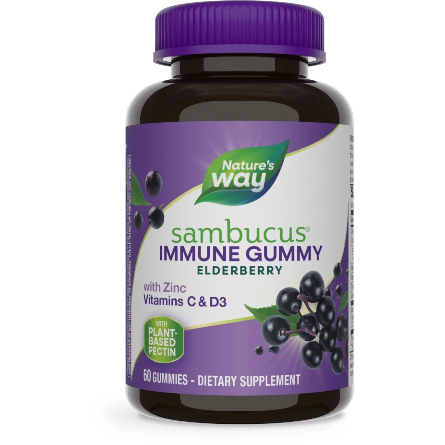 Sambucus Standardized Elderberry Gummies- Immune Support Supplement- 60 Count