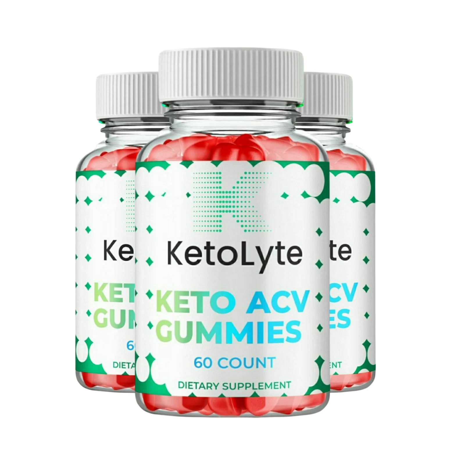 3-Pack KetoLyte Keto ACV Gummies, Keto Lyte Weight Loss Supplement - 180 Gummies