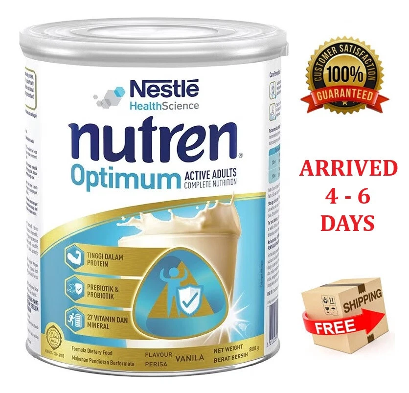 Nestlé Nutren Optimum teljes tápanyag tejpor vanília íz 800g