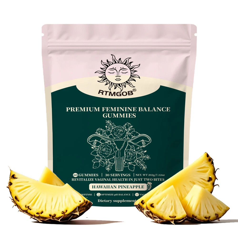 10xPremium Feminine Balance Gummies Revitalize Vaginal Health Hawaiian Pineapple
