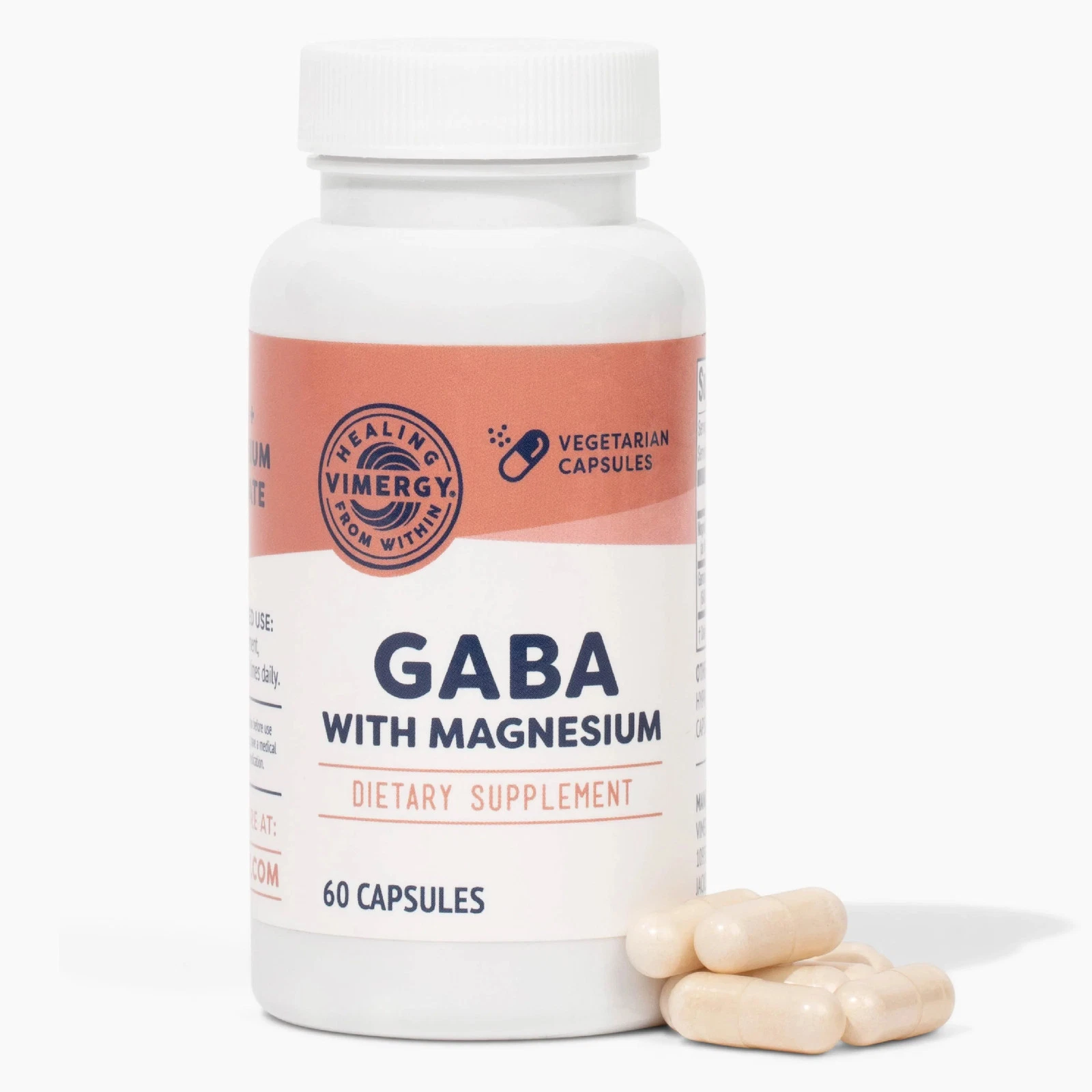 Vimergy GABA with Magnesium, 60 Servings – Supports Stress Response