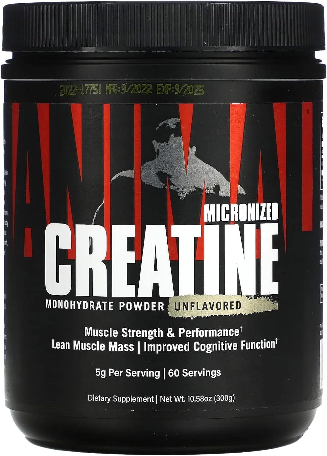 Micronized Creatine, Monohydrate Powder, Unflavored, 10.58 oz (300 g)