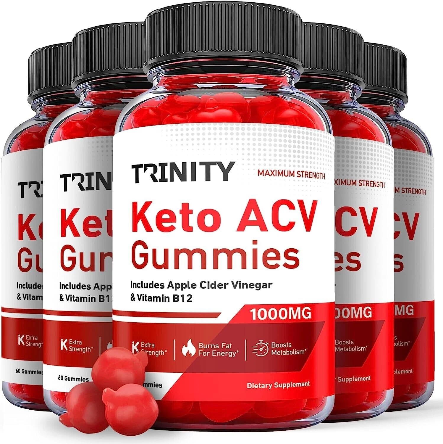 Trinity Keto Gummies - Trinity Keto ACV Gummys For Weight Loss ORIGINAL - 5 Pack