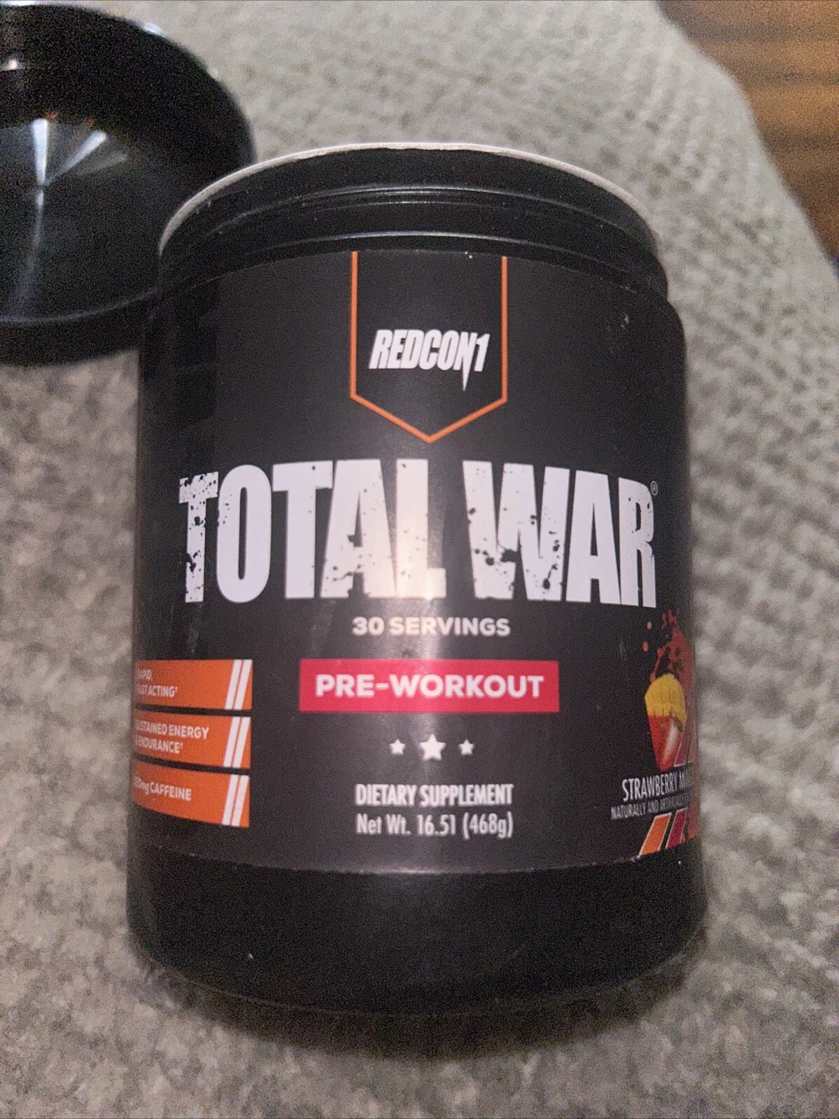 Redcon1 Total War Preworkout 30 Serving Powder Redcon Strawberry Mango