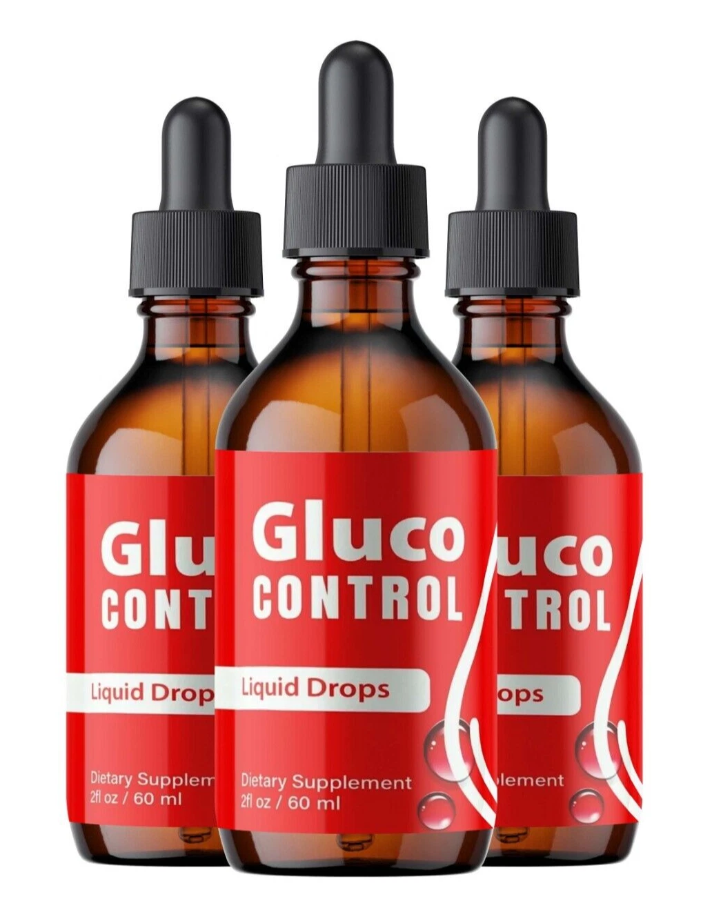 Gluco Control Liquid Drops Healthy Blood Support - GlucoControl Drops ( 3 Pack )