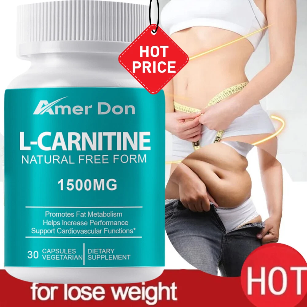 L-Carnitine 1500mg Energy, Chronic Fatigue, Focus High Potency Fat Burn Capsules